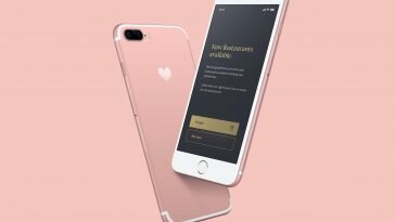 Free Floating iPhone Mockup