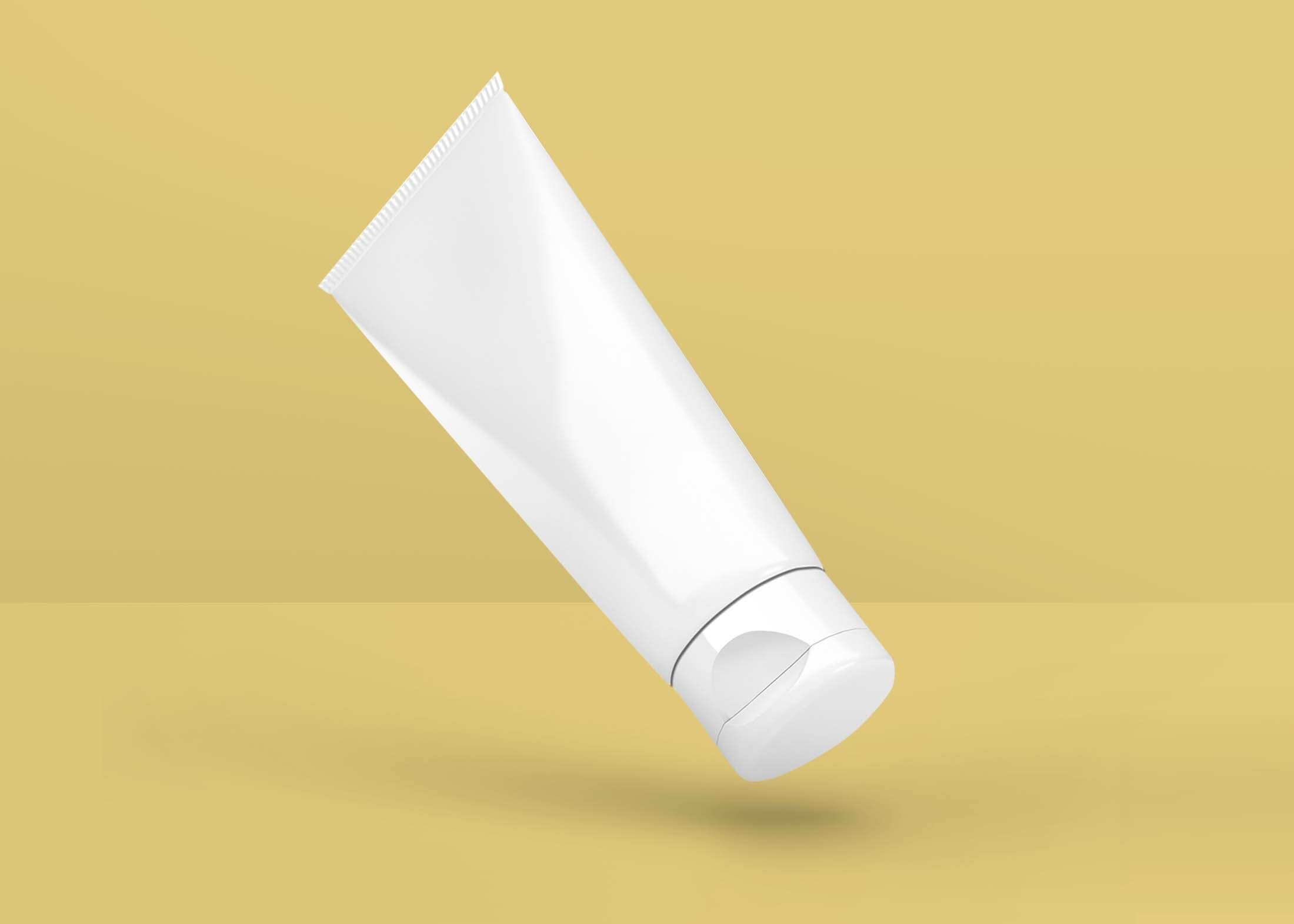 Free Glossy Cosmetic Tube Mockup
