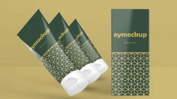 Free Skin Care Tube Mockup