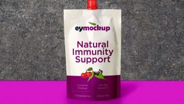 Free Spout Pouch Mockup