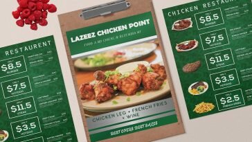 Free Chicken Psd Menu Template