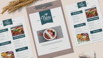 Free Complete Menu Template