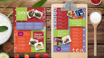 Free Non Veg Menu Card Template