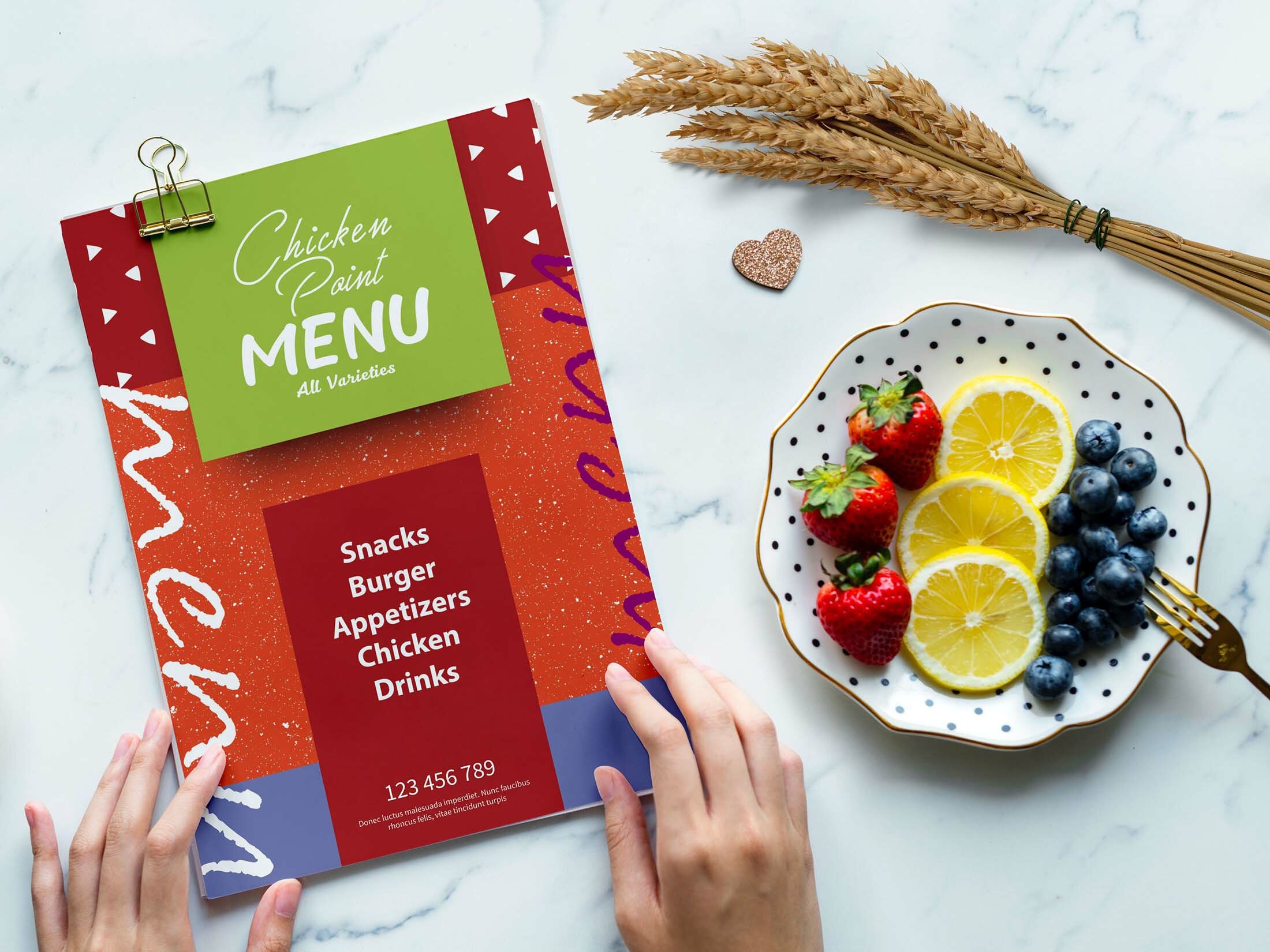 Free Non Veg Menu Card Template