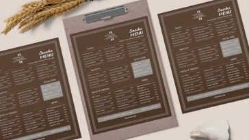 Free Simple Restaurant Menu Template