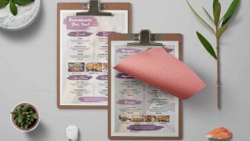 Free Snack & Food Menu Template