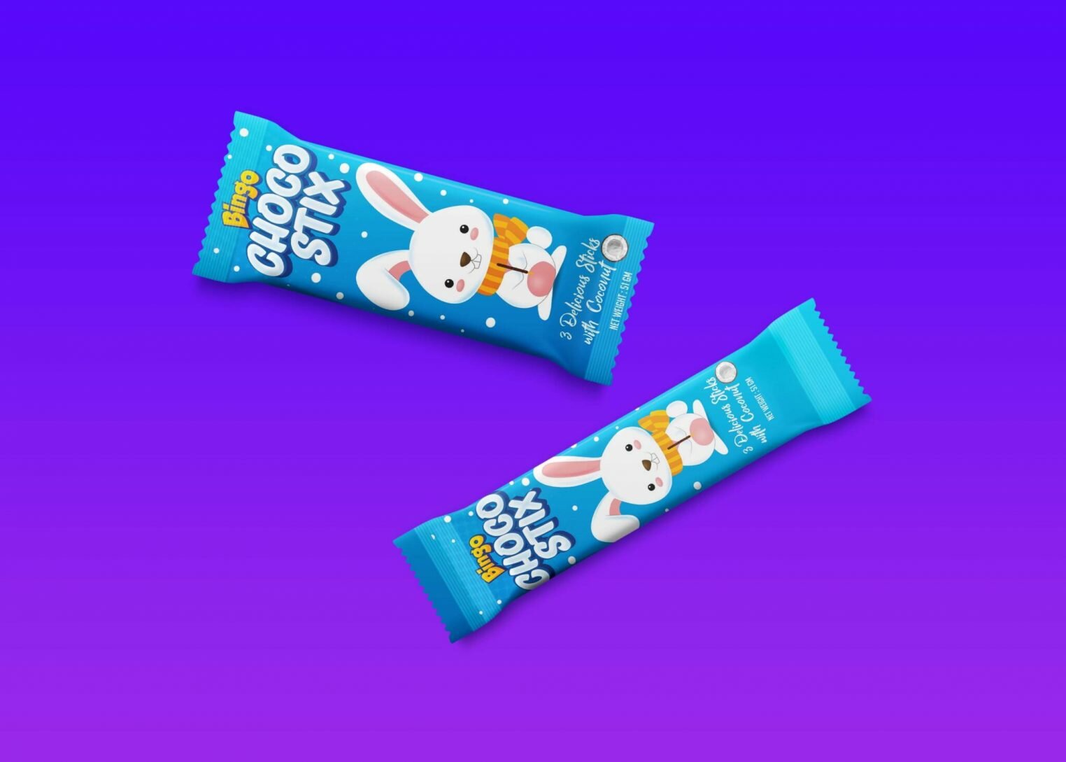 Free Choco Stix Packaging Mockup