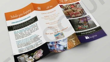 Free Gift Shop Tri-Fold Brochure Template
