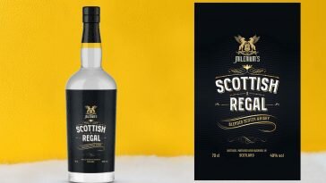 Free Modern Whisky Bottle Mockup