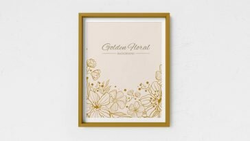 Free New Frame Poster Mockup