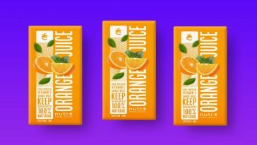Free Orange Juicy Branding Mockup