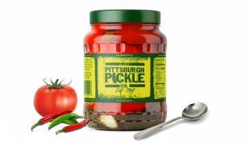 Free Premium Pickle Jar Packaging Mockup