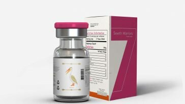 Free Wax Vial Bottle Label Mockup