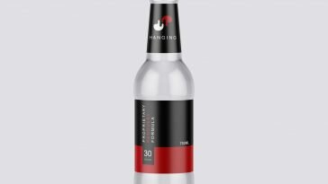 Free Modern Beer Bottle Mockup