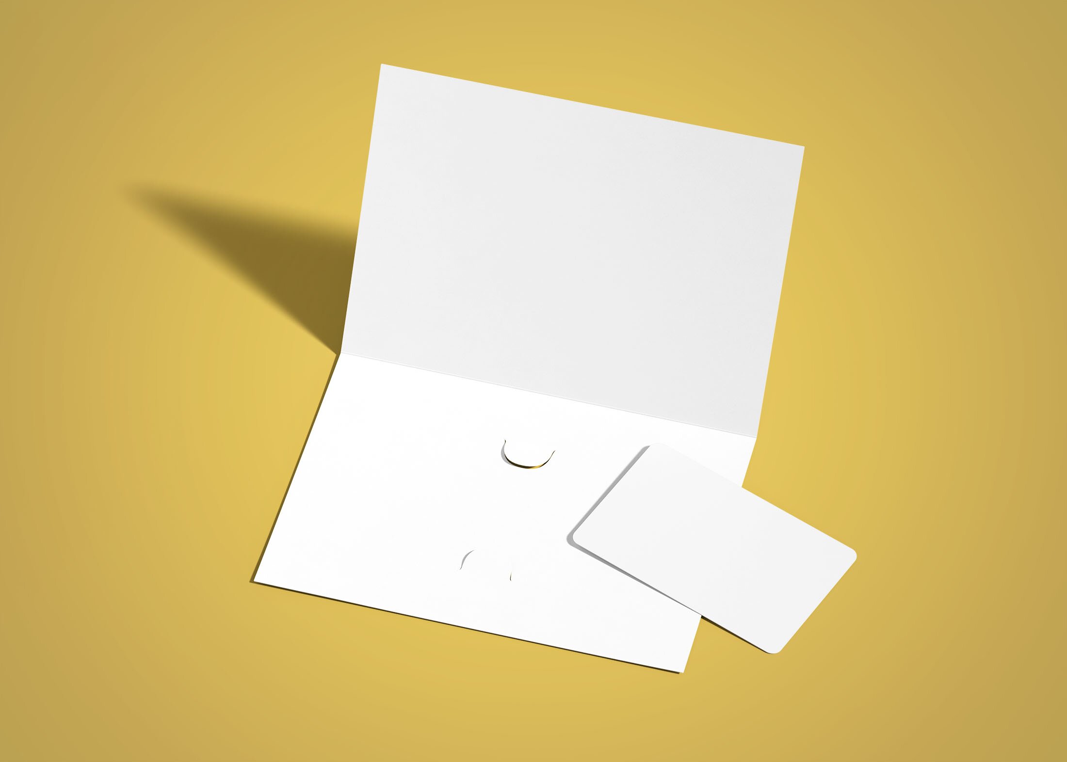 Free Postcard with Invitation Mockup