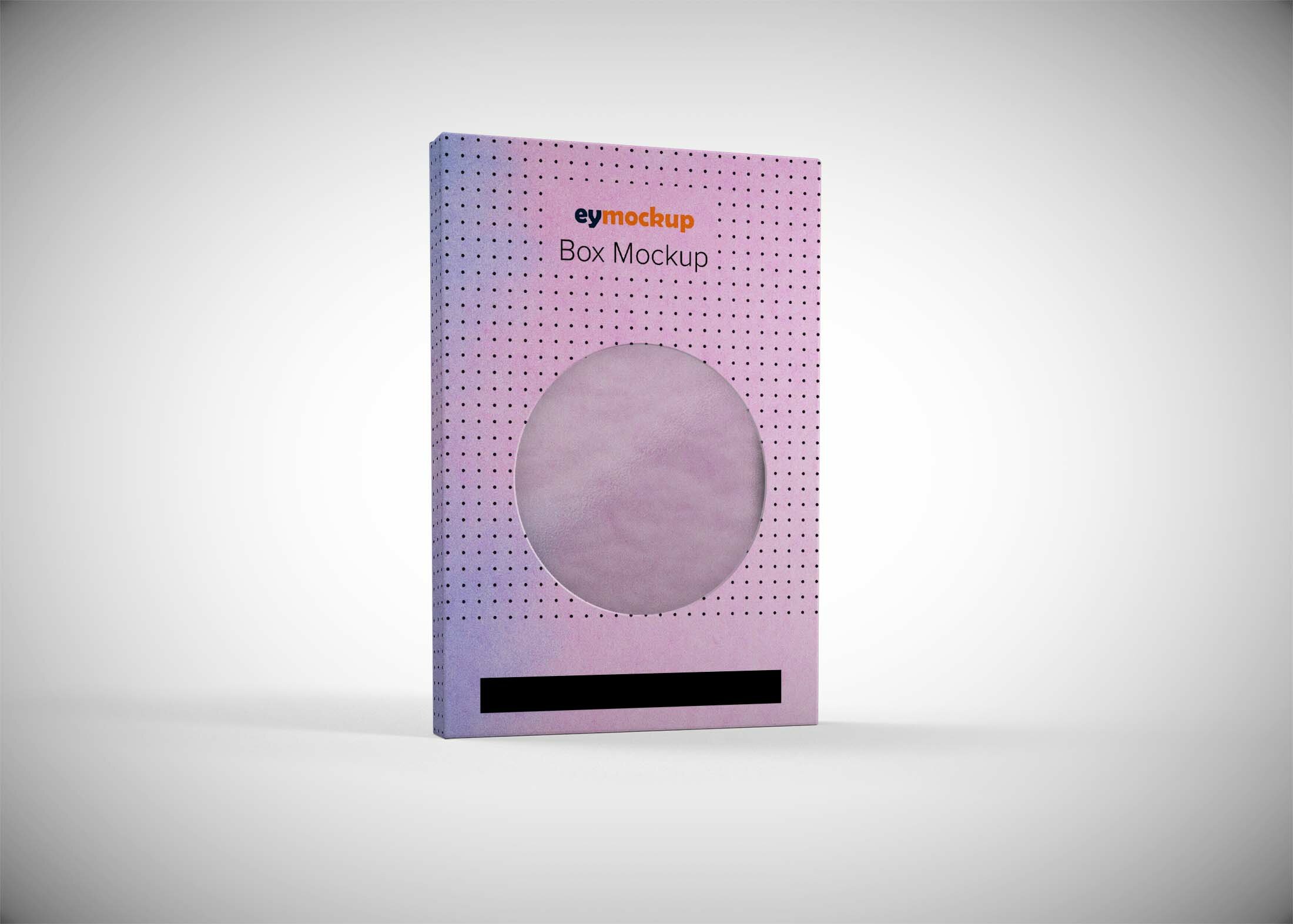Free Round Window Box Mockup