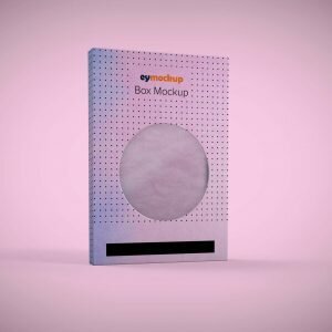 Free Round Window Box Mockup