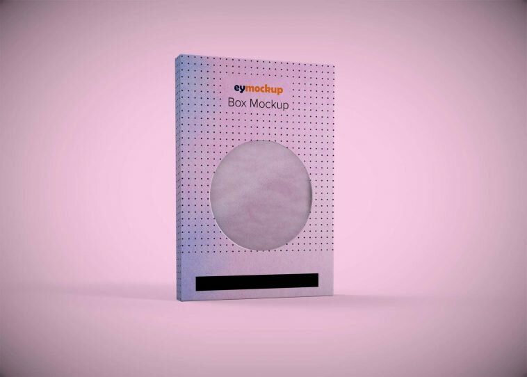 Free Round Window Box Mockup