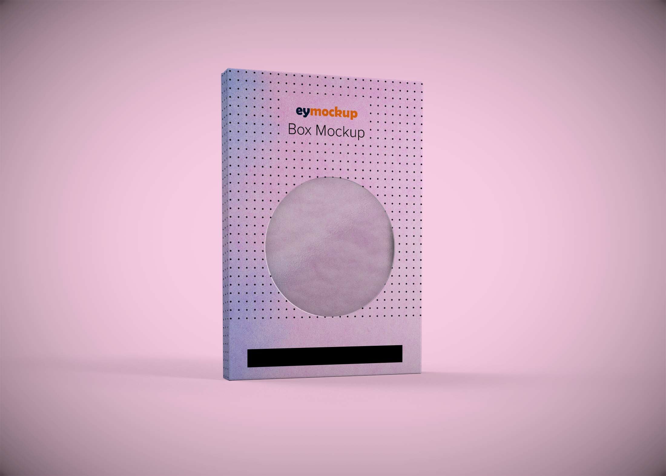 Free Round Window Box Mockup