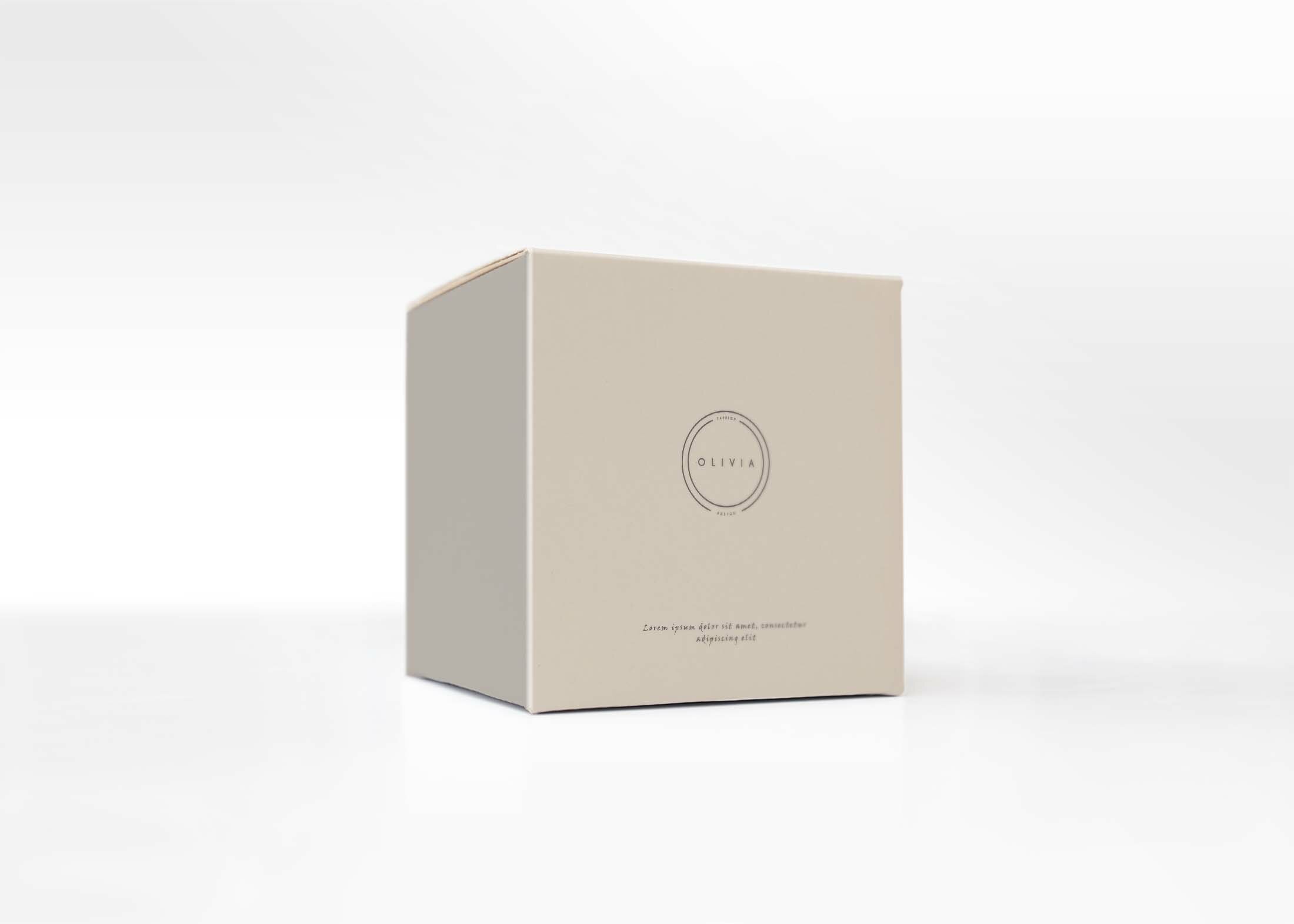 Free Square Box Packaging Design Mockup