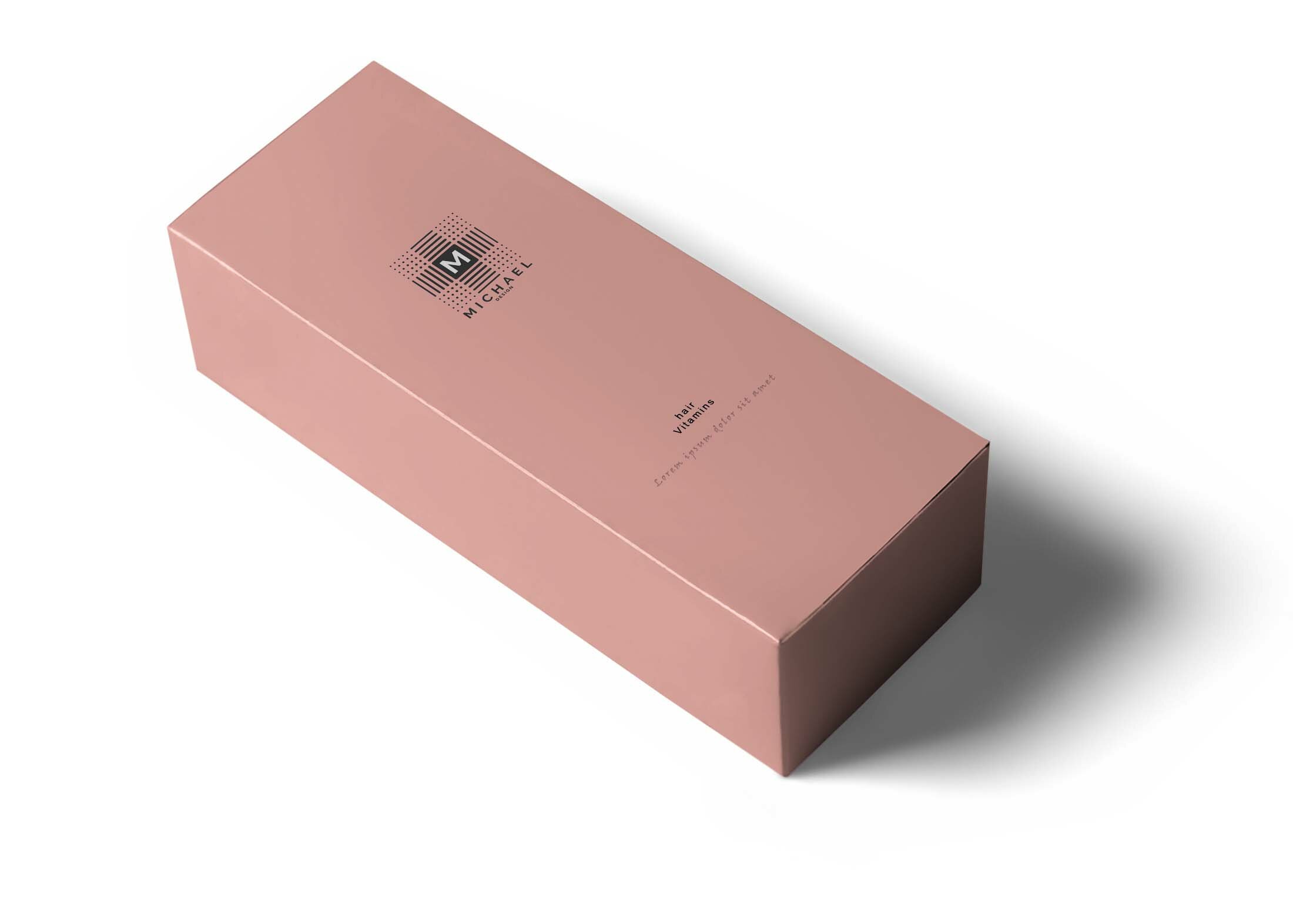 Free Tube Box Packaging Mockup