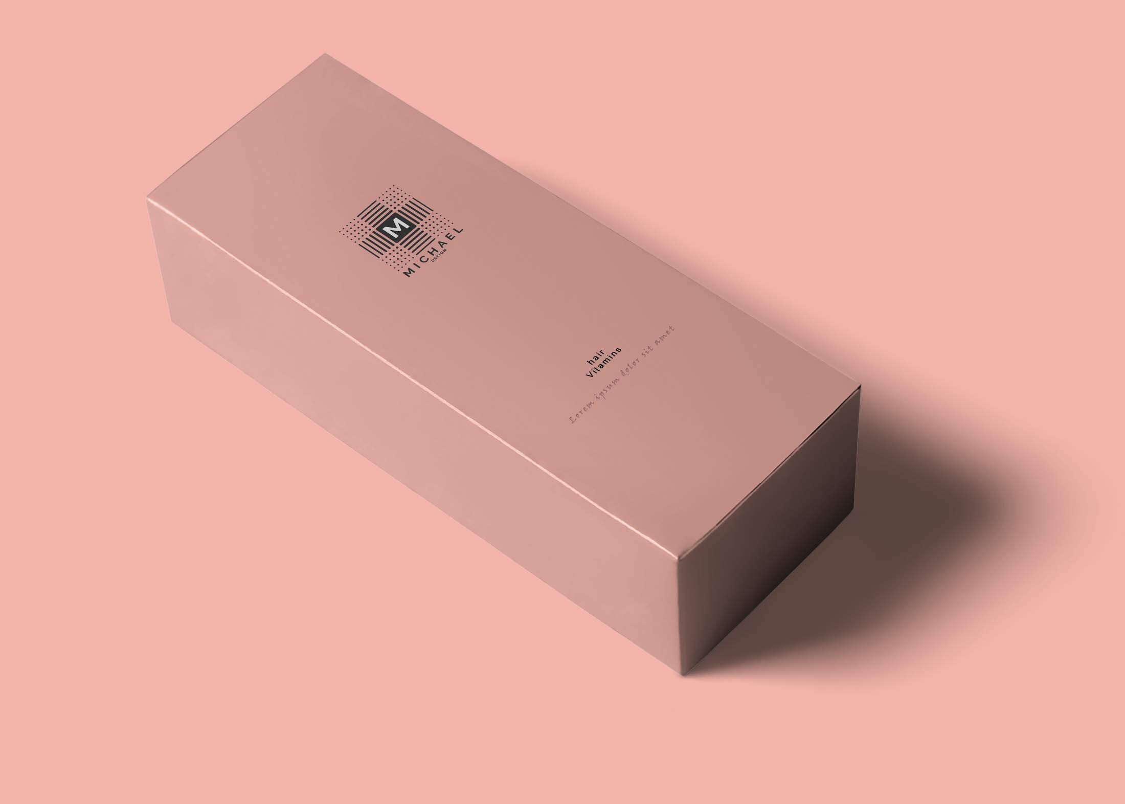 Free Tube Box Packaging Mockup