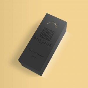 Free Black Box Packaging Mockup