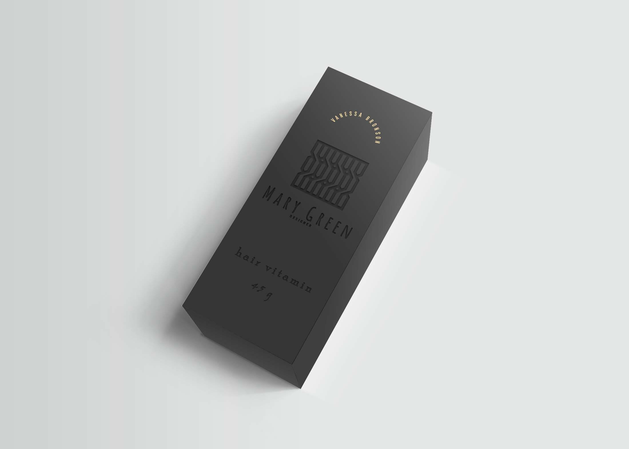 Free Black Box Packaging Mockup
