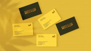 Free Branded Business Card Mockup