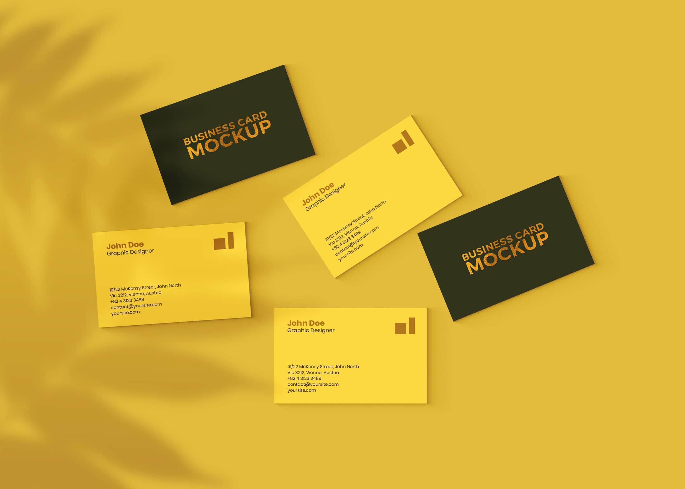 Free Branded Business Card Mockup