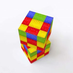 Free Colourful Box Packaging Mockup