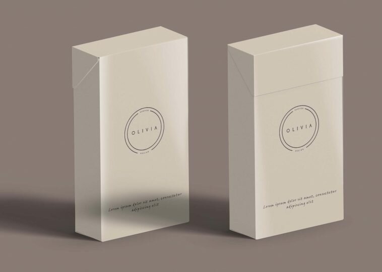 Free Cosmetic Products Box Packaging Mockup