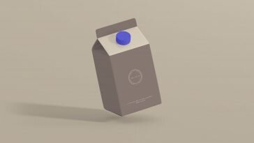 Free Crud Box Packaging Design Mockup