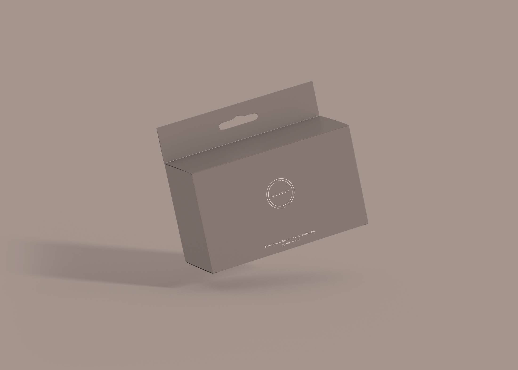 Free Elegant Box Packaging Design Mockup