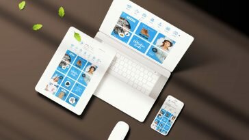 Free Unique Website Mockup