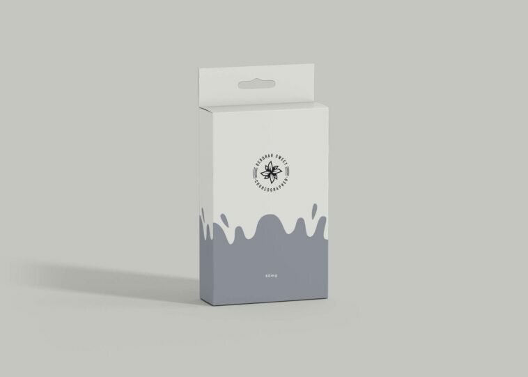 Free Data Cable Packaging Mockup