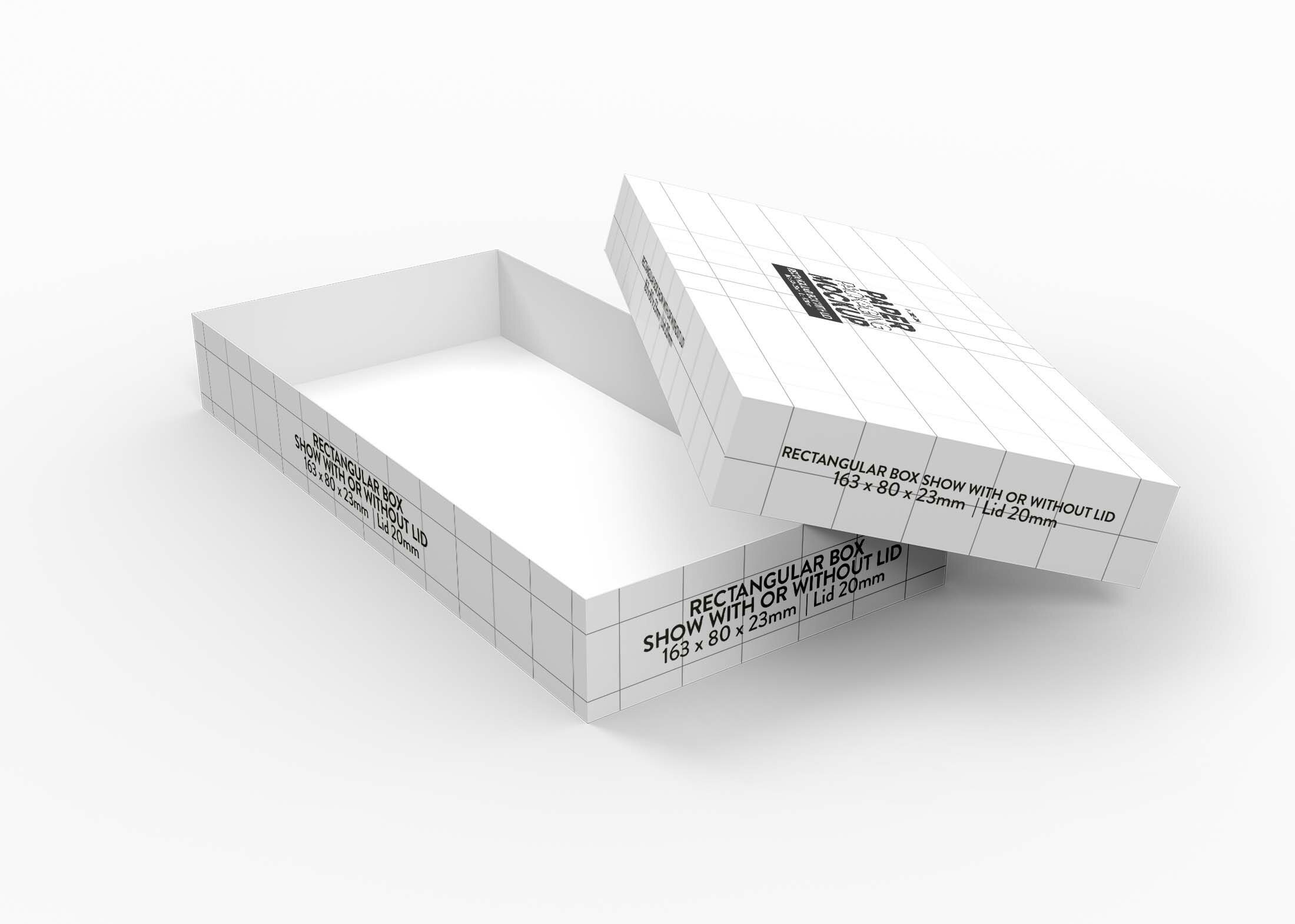 Free Kraft Paper Box Mockup